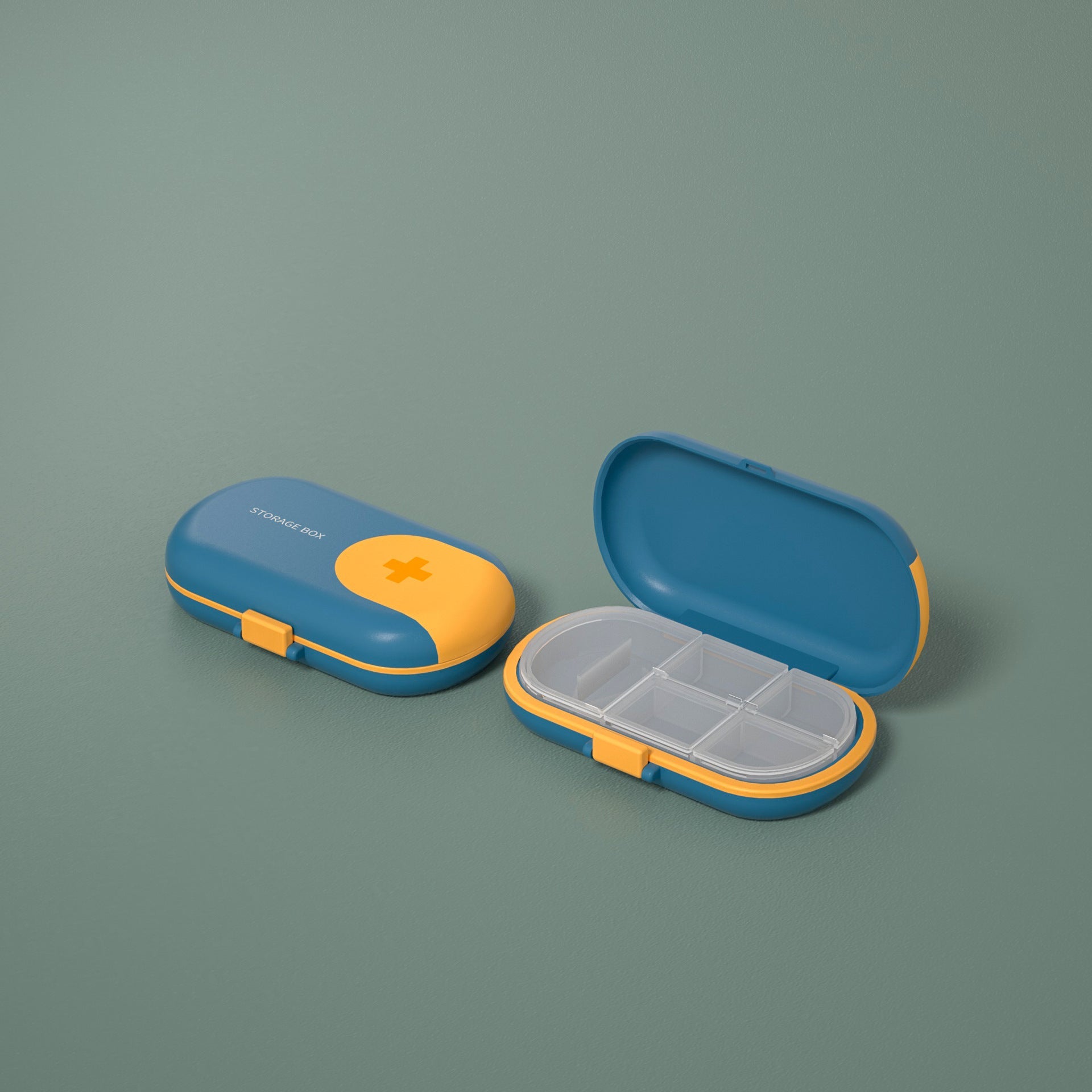 Wholesale Mini Dispensing Silicone Medicine Storage Box